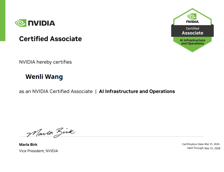 NVIDIA Certified Associate — AI Infrastructure and Operations