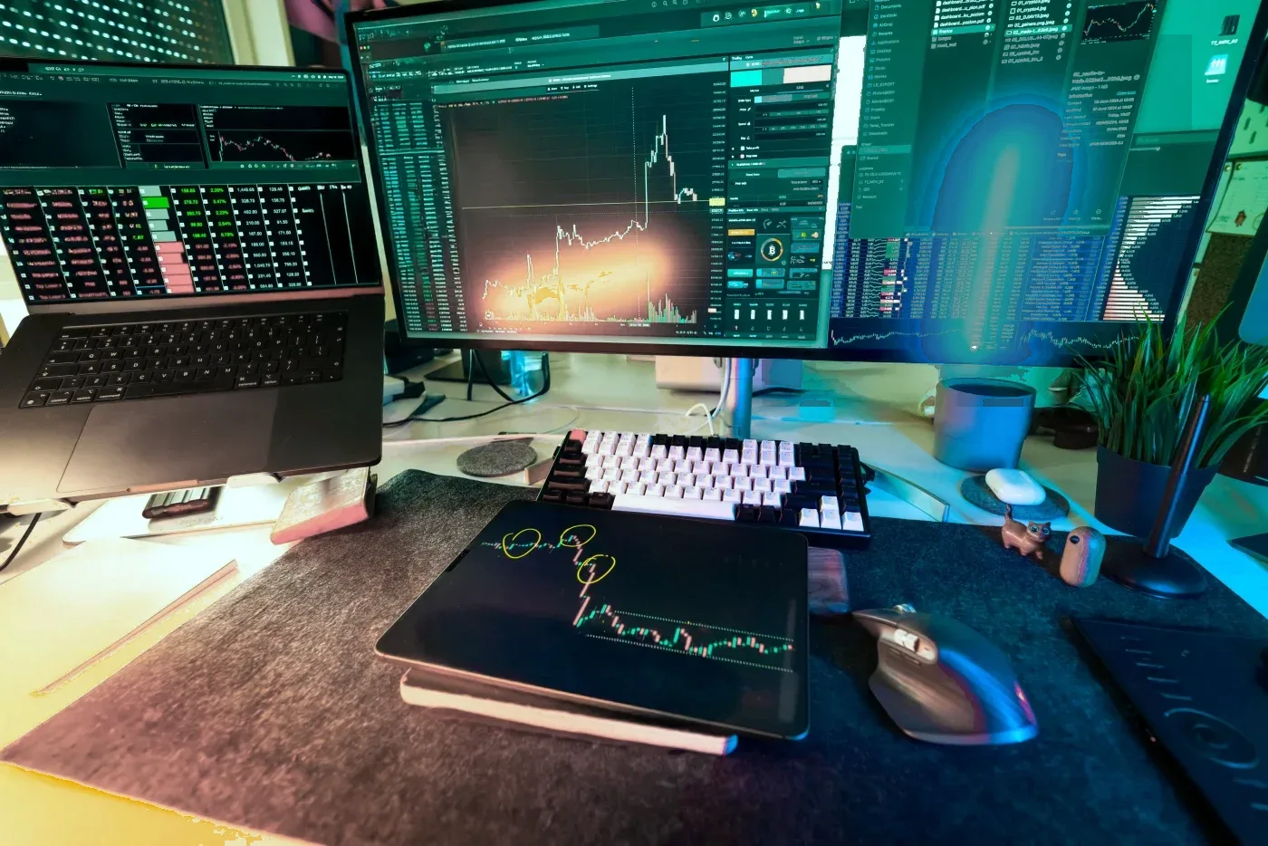 A live analytics dashboard tracking AI performance metrics